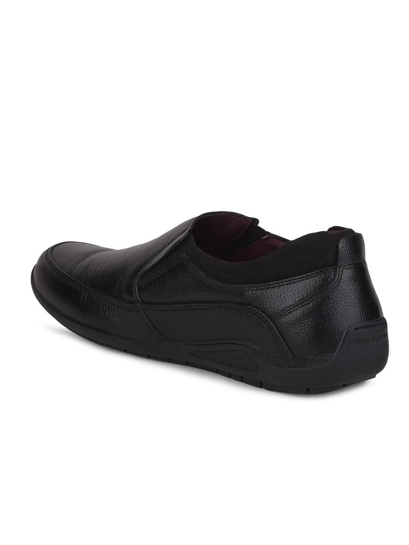 Hush Puppies MenADRIAN Slip ON E Shoes UK 7 Color Black (8546218) - Image 4