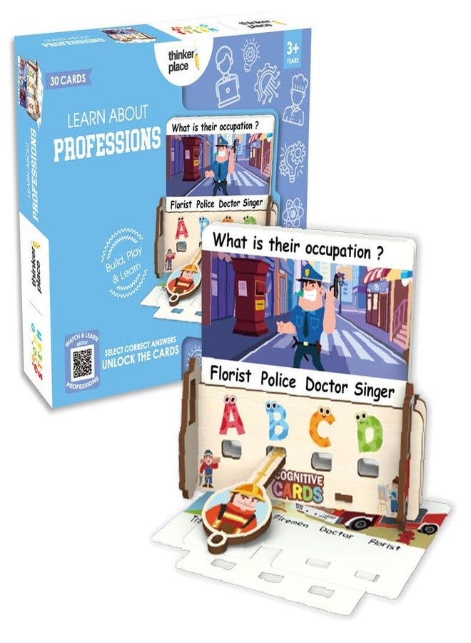 ThinkerPlace 30 Logic Puzzle Answers - Profession | Logical Thinking Puzzle | STEM Learning: Learn About Professions | Educational Toy for Kids 3+ - Image 1