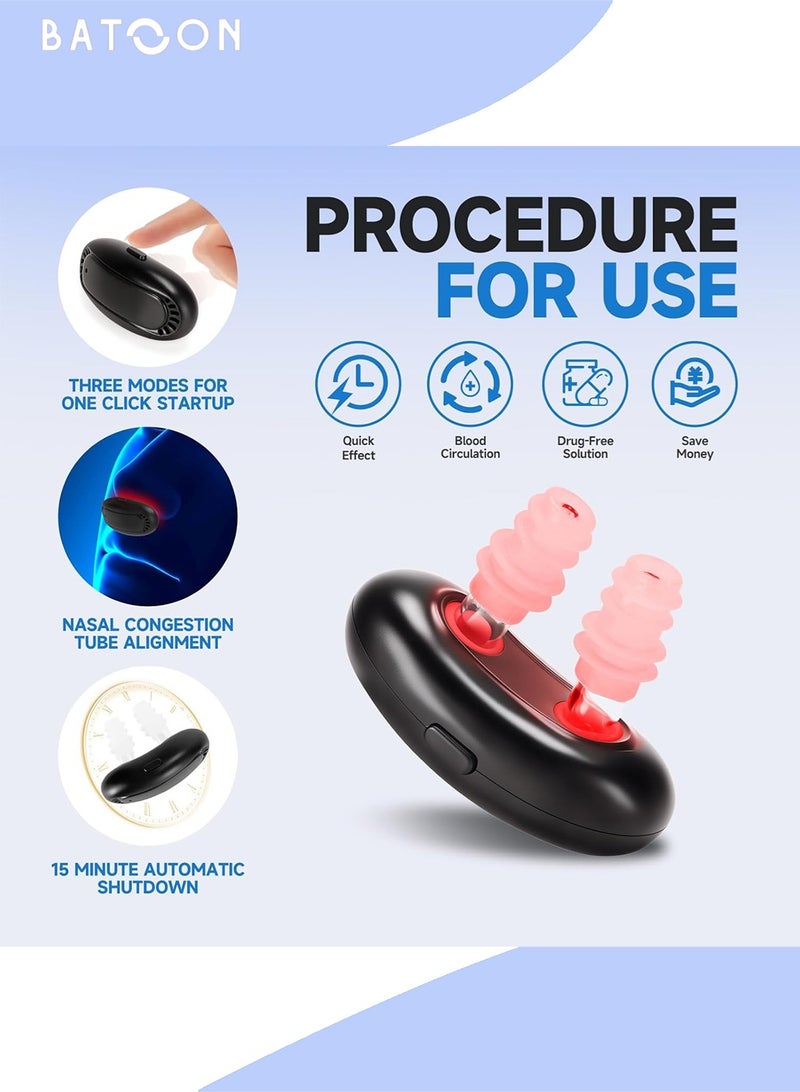 Batoon Red light nasal therapy device - red light nasal therapy device, soothes dry nasal cavity, allergies, relieves sinus discomfort, rechargeable portable nasal light therapy device  - Image 4