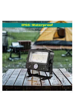 ZLH HITY 100W LED Solar Work Light, 10000LM Rechargeable Flood Light Magnetic Worklight with 5 Modes, IP66 Waterproof Portable Solar Outdoor Working Light for Camping, Building, Workshop, Garage, Emergency  - Image 5