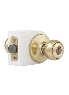 Kwikset Keyed Entry Door Lockset Eclipse Fin - Golden  - Image 4