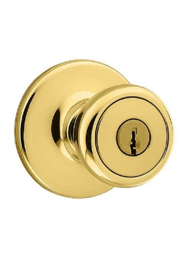 Kwikset Keyed Entry Door Lockset Eclipse Fin - Golden - Image 3