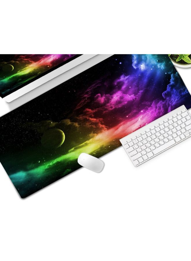 BURAQ Extended Large Anti-Slip Soft Rubber Smooth Cloth Surface Game Mouse Pad Keyboard Mat, Size: 800 x 300 x 2mm  - Image 3