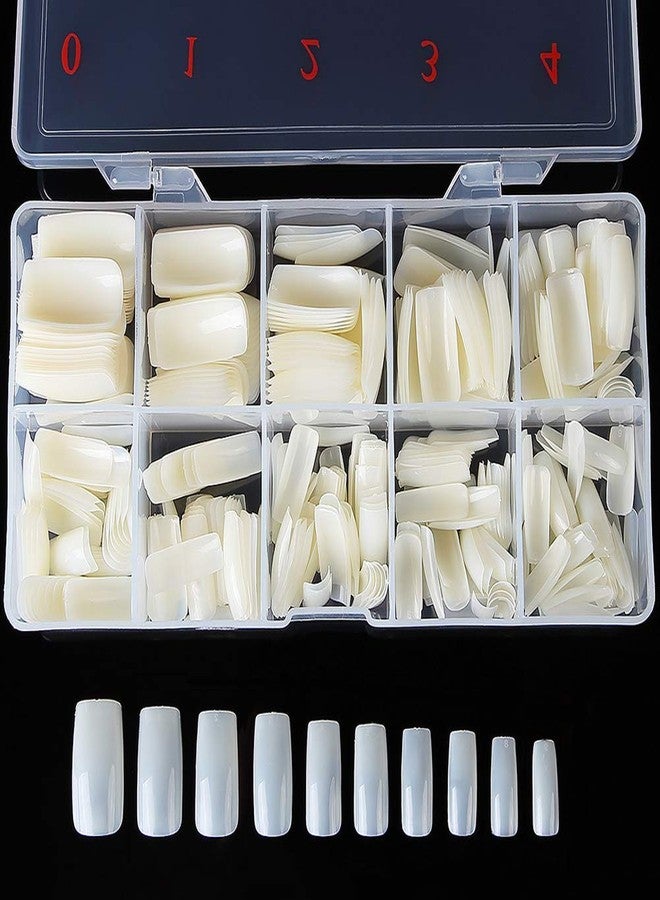 Authentic Store Artificial Nails for Professionals Pack of 200 Pieces (French Nails)(Fake Nails, False Nails)(White)(Reusable) (Numbers are just for Illustrative Purpose) - Image 1
