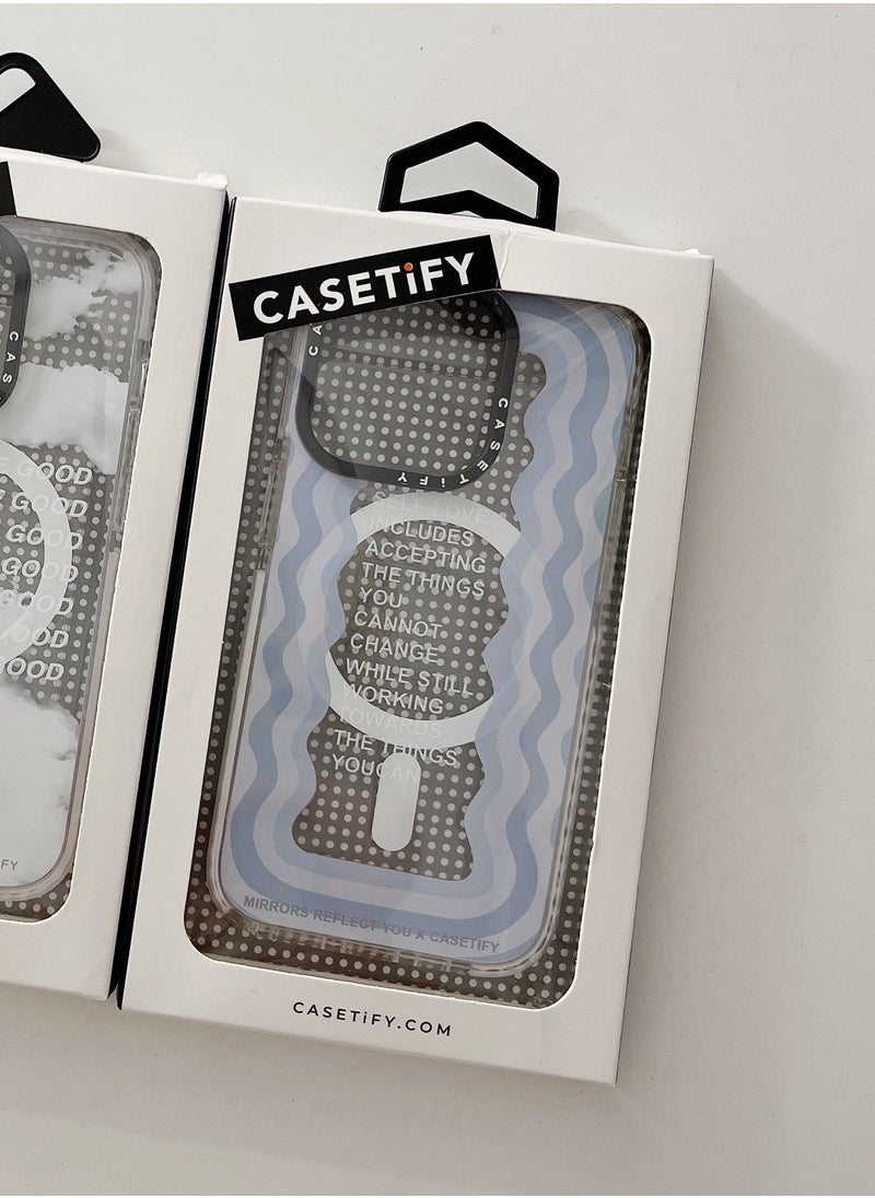 Casetify - For iPhone 14 Case Self-Love Case Magnetic Magsafe MagFit Anti-Yellowing Technology iPhone 13 Cover - Image 1