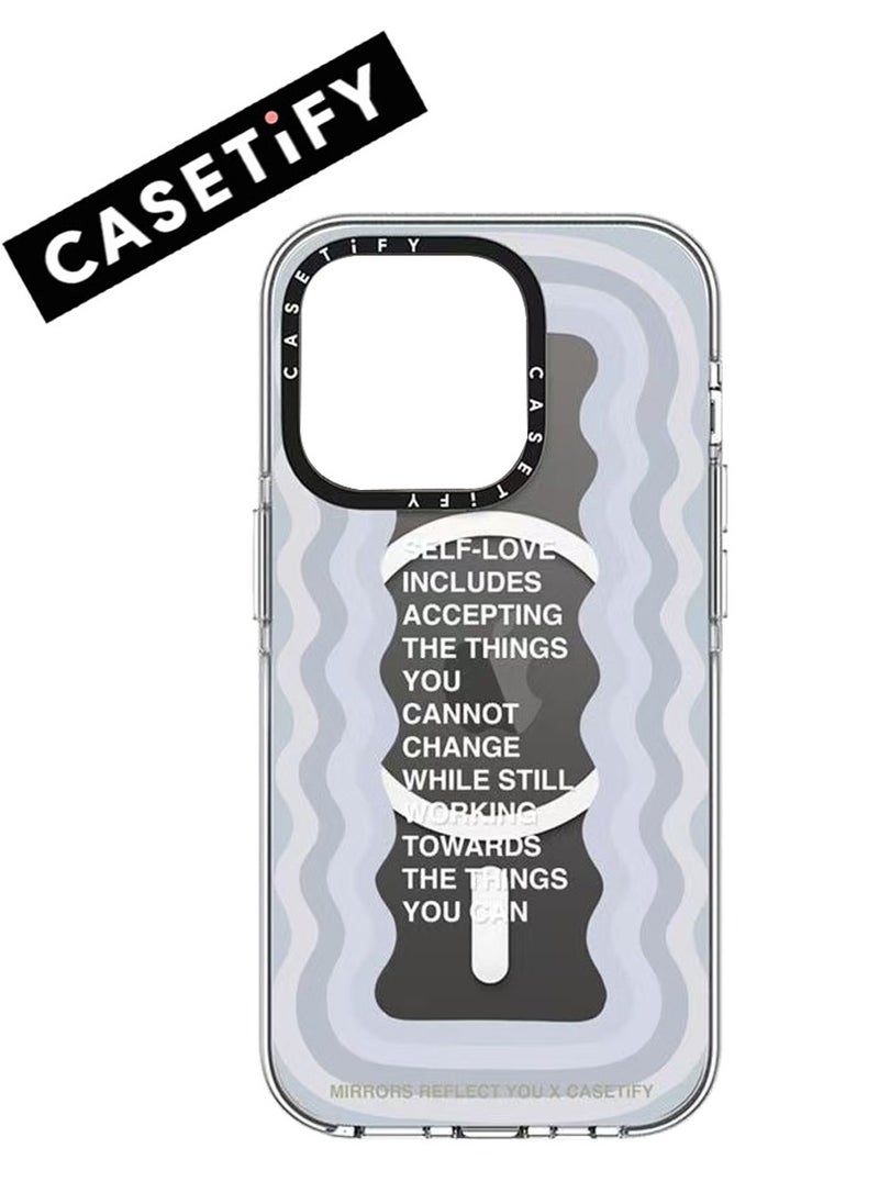Casetify - For iPhone 14 Case Self-Love Case Magnetic Magsafe MagFit Anti-Yellowing Technology iPhone 13 Cover - Image 1