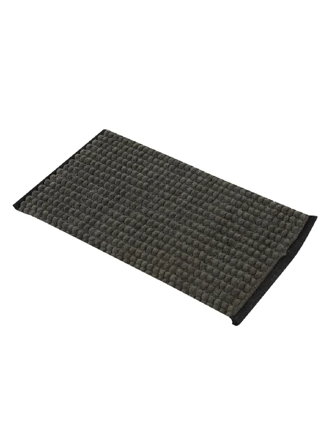 Tendance Bi-Color Cotton Bathroom Mat Khaki Green and Black 45 x 75 cm AA7751143