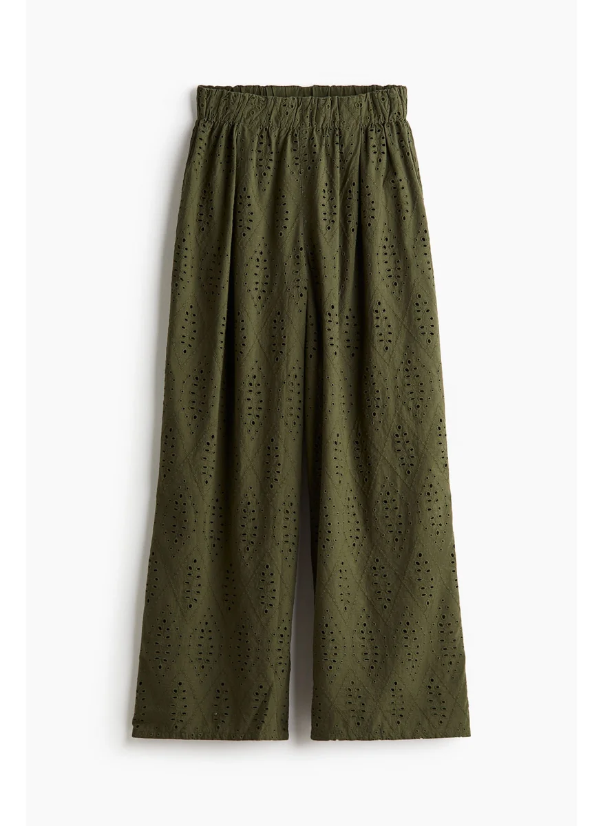 H&M Broderie Anglaise Trousers