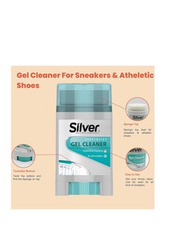 Silver Sneaker Cleaner Whitener and Stain Remover with Clear Sponge Top  - Image 3