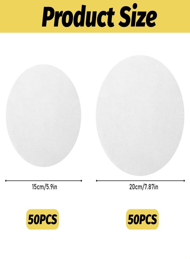 Sliverdew 8 Inch/6 Inch Parchment Paper Sheets, 100 Sheets Disposable Round Baking Paper Precut Parchment Sheets Non Stick Cake Pan Liners for Pizza Maker Pan, Tortilla Press, Cookies, Air Fryer, Cake Making - Image 2