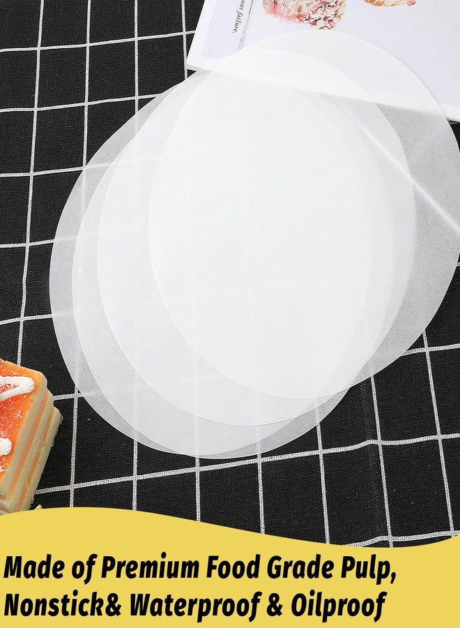 Sliverdew 8 Inch/6 Inch Parchment Paper Sheets, 100 Sheets Disposable Round Baking Paper Precut Parchment Sheets Non Stick Cake Pan Liners for Pizza Maker Pan, Tortilla Press, Cookies, Air Fryer, Cake Making - Image 3