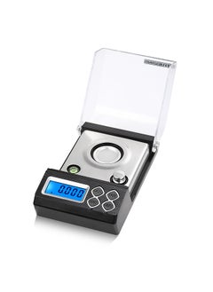 High Precision Professional Digital Milligram Scale 50g/0.001g Mini Electronic Balance Powder Scale Gold Jewelry Carat Scale Digital Weight with Calibration Weight Tweezer and Weighing Pan