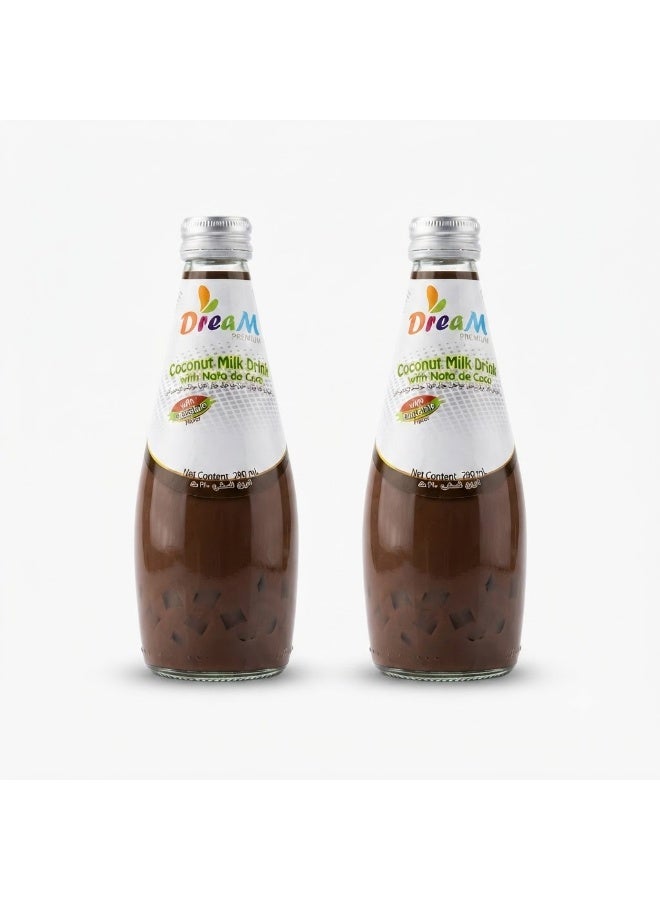 Dream Coconut Milk Drink with Chocolate - 290ml (Pack of 2) - Image 1