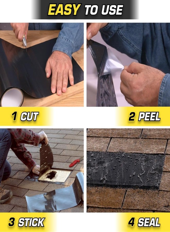 Flex Tape, MAX, Original Thick Flexible Rubberized Waterproof Tape - Seal and Patch Leaks, Works Underwater, Indoor Outdoor - Home RV Roof and Pool Repairs, Clear, 4 in x 25 ft, Pack of 1 - Image 4