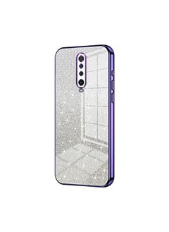 HuHa Case Cover For Xiaomi Redmi K30 / K30 5G Transparent Plating Fine Hole Phone Case Purple 