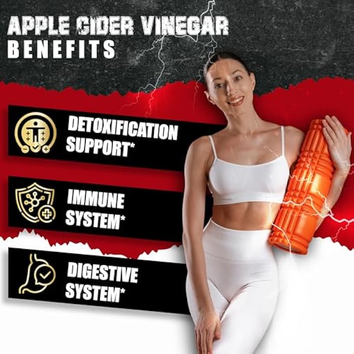 BMVINVOL (2 Packs) Apple Cider Vinegar Capsules with Ginger, Turmeric, Elderberry, Raspberry Ketones, Beet Root, Black Pepper - 7in1 for Supports Digestion, Detox & Immune - 4 Months Supply - Image 5