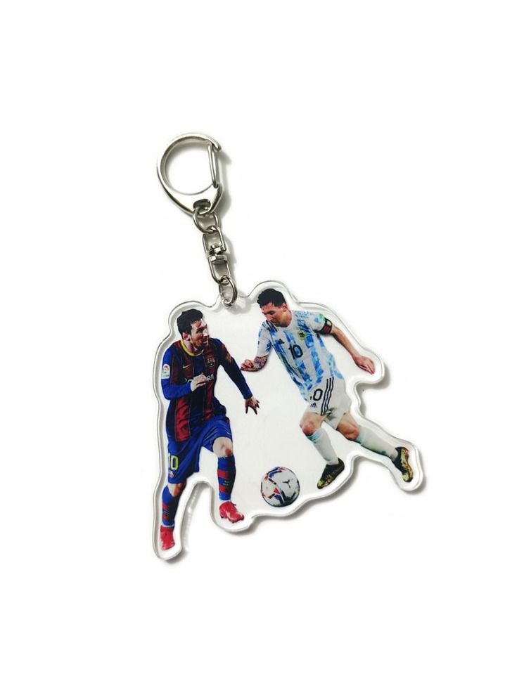 Football Star Messi Jersey Keychain