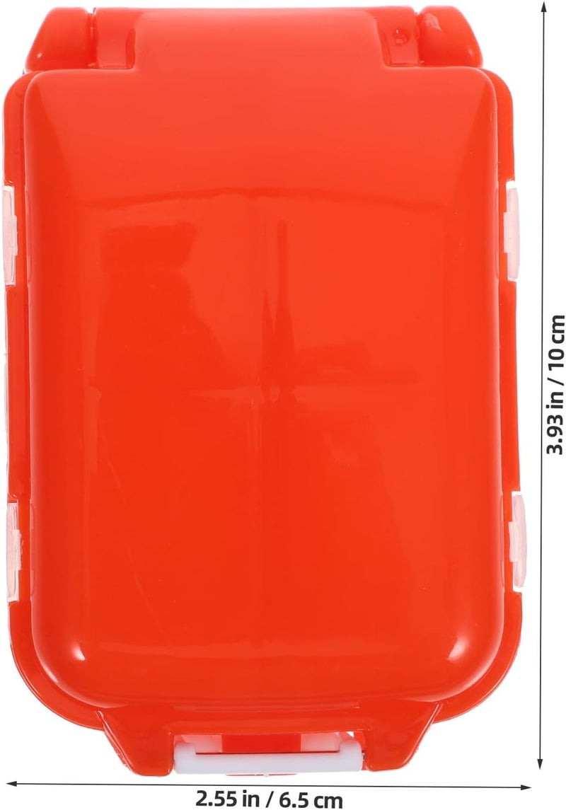 Portable 8-Compartment Three-Layer Pill Organizer Box, Wear-Resistant Medicine Case with Detachable Lid, Large Capacity Compact Medicine Storage for Travel and Daily Use - Image 2