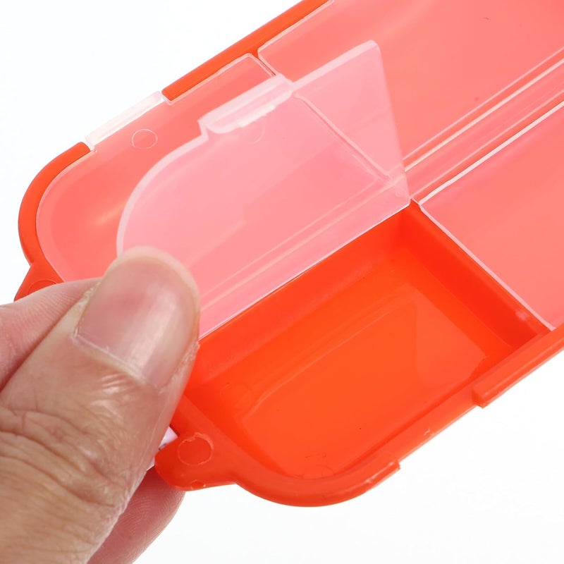 Portable 8-Compartment Three-Layer Pill Organizer Box, Wear-Resistant Medicine Case with Detachable Lid, Large Capacity Compact Medicine Storage for Travel and Daily Use - Image 4