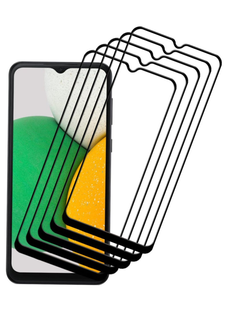 ACLIX 5 Pieces Antistatic ESD Dustproof Premium Quality High Definition Tempered Glass Screen Protector Designed For Samsung Galaxy A03 Core - Image 1