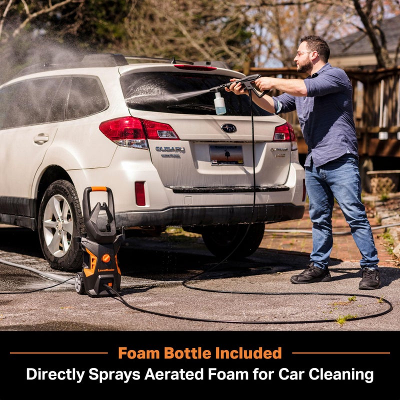 LawnMaster LT306-1800C Electric Pressure Washer 13 Amp 1.4 GPM 2100 Max PSI CSA Certified with Foam Bottle - Image 3