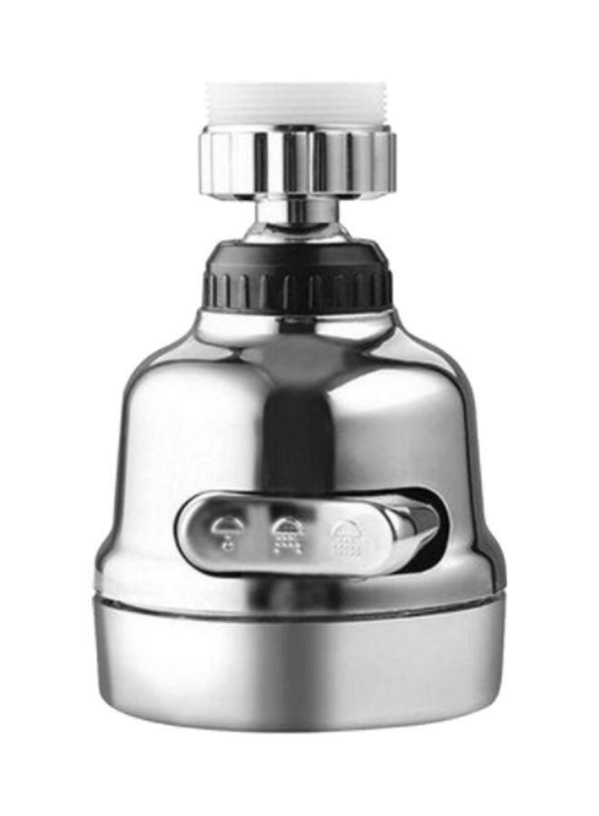 NIBEMINENT 360 Degree Rotating Threaded Kitchen Filter Silver 