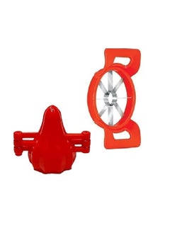 Blue Wonder Plastic Modak Maker Sancha Machine Kitchen Molds for Festivals with Apple CutterPack of 2 Multicolour