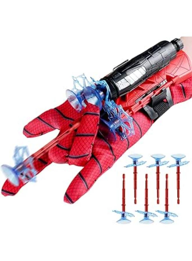 Obidodi Launcher Wrist Toys Set, Spider Toy Launcher Gloves Kids, Spider Web Shooter, Hero Launcher Wrist Toy Great for Kids Boys Costume Cosplay Gift 