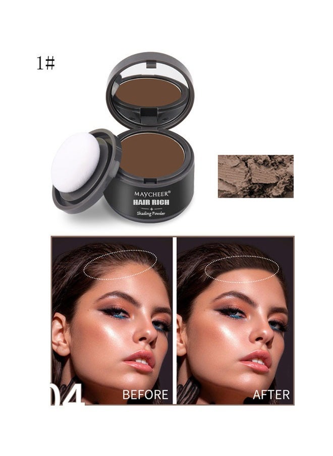 MAYCHEER - Hairline Powder Stick, 1 PCS Hair Shadow Powder Root Touch Up Powder, Waterproof Hair Shading Sponge Pen Hair Filler Powder for Cover Gray Hair Root, Hair Touch-Up, Thin Hair (Brown) - Image 1