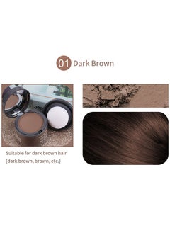 MAYCHEER Hairline Powder Stick, 1 PCS Hair Shadow Powder Root Touch Up Powder, Waterproof Hair Shading Sponge Pen Hair Filler Powder for Cover Gray Hair Root, Hair Touch-Up, Thin Hair (Brown)  - Image 2
