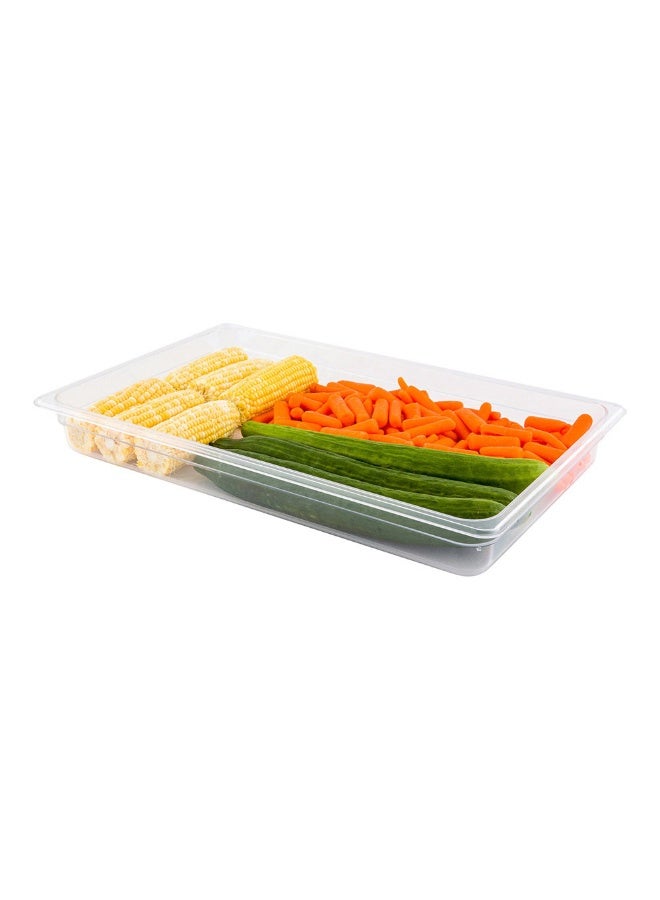 Restaurantware 2.5 Inch Deep Food Pans, 1 Full Size Commercial Food Storage Container - Freezable, Break-Resistant, Clear Plastic Cold Pans, Dishwashable, For Kitchens, Restaurants, Or Cafeterias - Image 2
