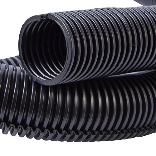 Gardner Bender FLX-1005B Split Flexible Tubing, 1" x 5', Corrugated Wire Loom, 1" x 5 Ft, Black - Image 2