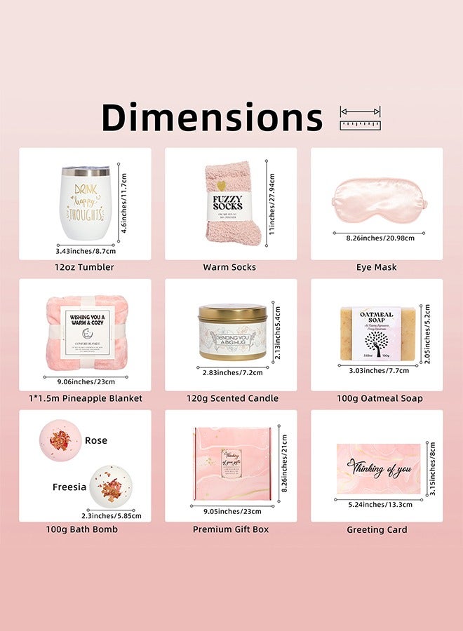 Bukela Gifts Basket for Women - Birthday Gift Box Set Inspirational Gift,Relaxing Spa Care Package for Women Friendship,Friend Gifts for Women - Image 2