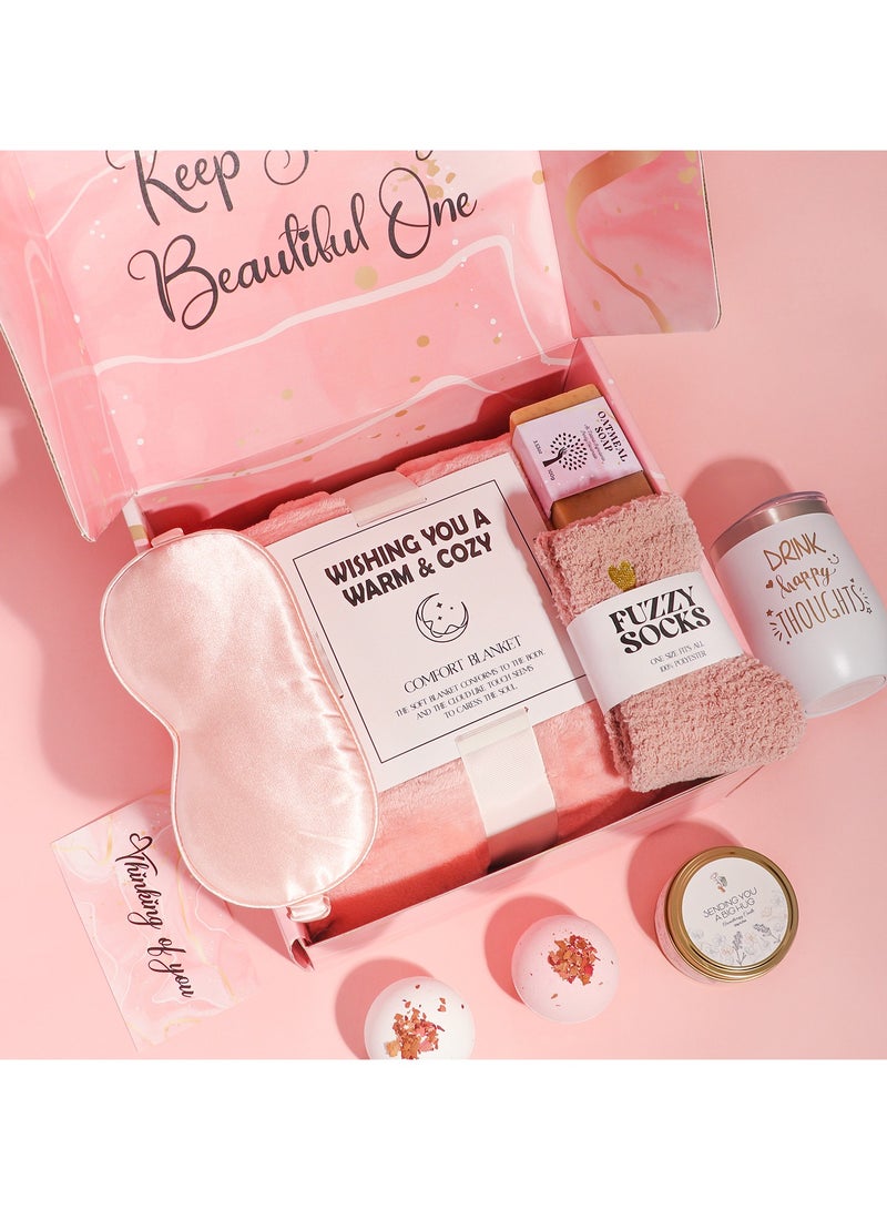 Bukela Gifts Basket for Women - Birthday Gift Box Set Inspirational Gift,Relaxing Spa Care Package for Women Friendship,Friend Gifts for Women - Image 3