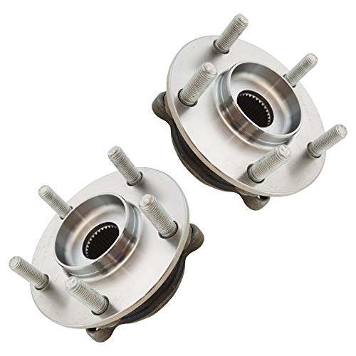 TRQ 2 Piece Front Wheel Bearing & Hub Assembly Set Compatible with 2014-2019 Mazda 6 2013-2022 CX-5 - Image 1