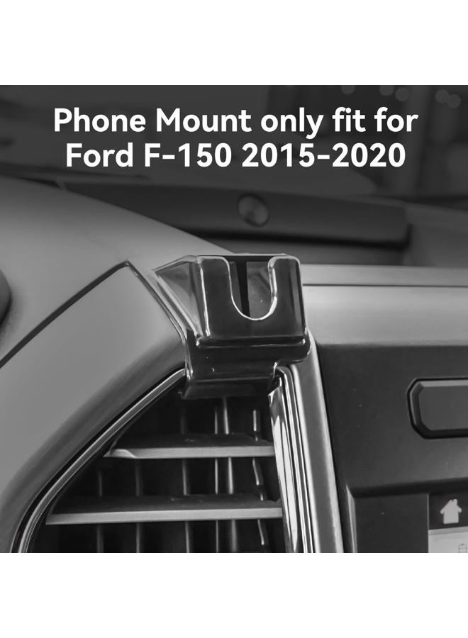 BEHAVE حامل هاتف السيارة BeHave مناسب لفورد F-150، حامل هاتف هواء مناسب لفورد F-150 2015-2020، حامل هاتف مخصص متوافق مع جميع الهواتف - Image 4