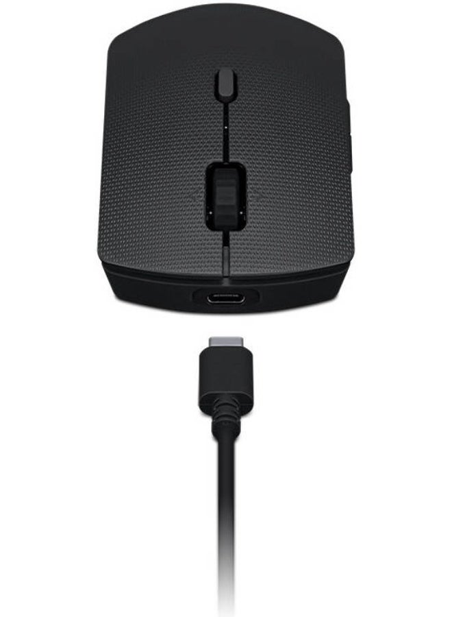 Lenovo Wireless Rechargeable Keyboard & Mouse Combo, Dual Mode 2.4GHz Bluetooth, English-Arabic Layout | 4X31R64353 Black - Image 2