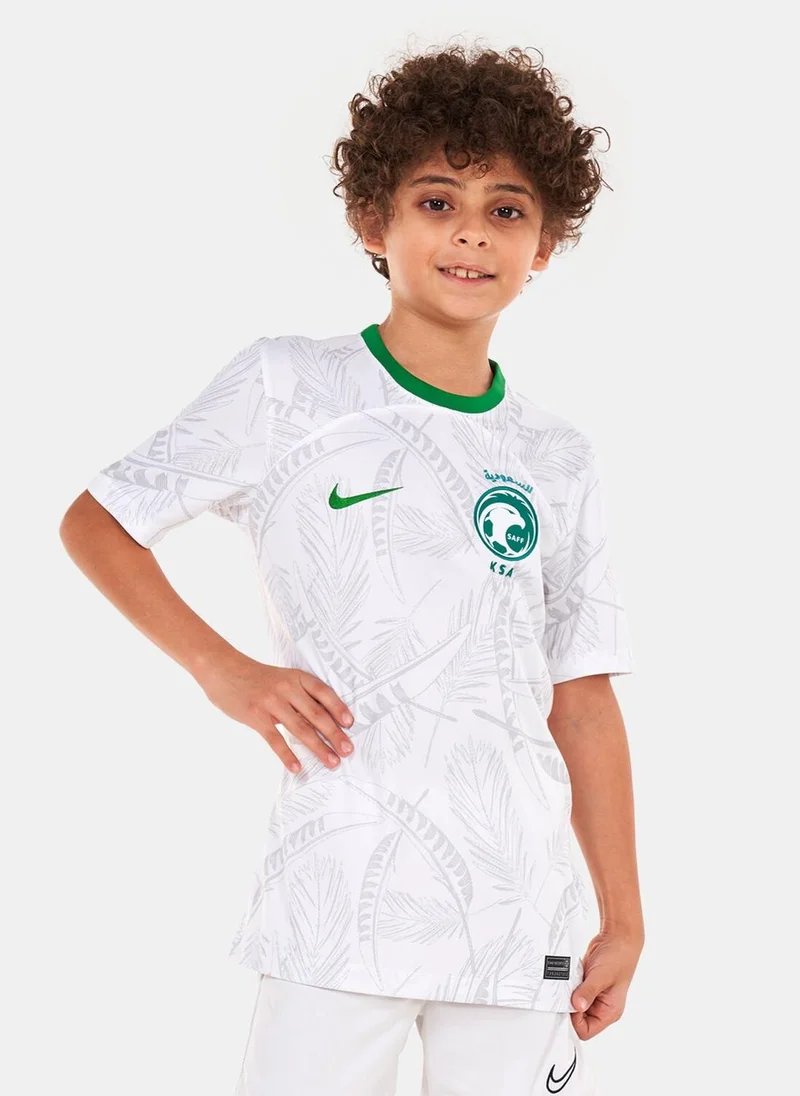 نايكي تيشيرت كرة القدم السعودية الأساسي للاطفال الكبار - 2022/23