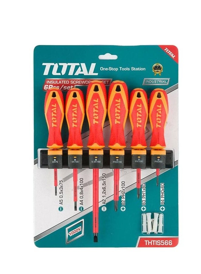 TOTAL Insulated Screwdriver Set - THTIS566 - Total - Image 1