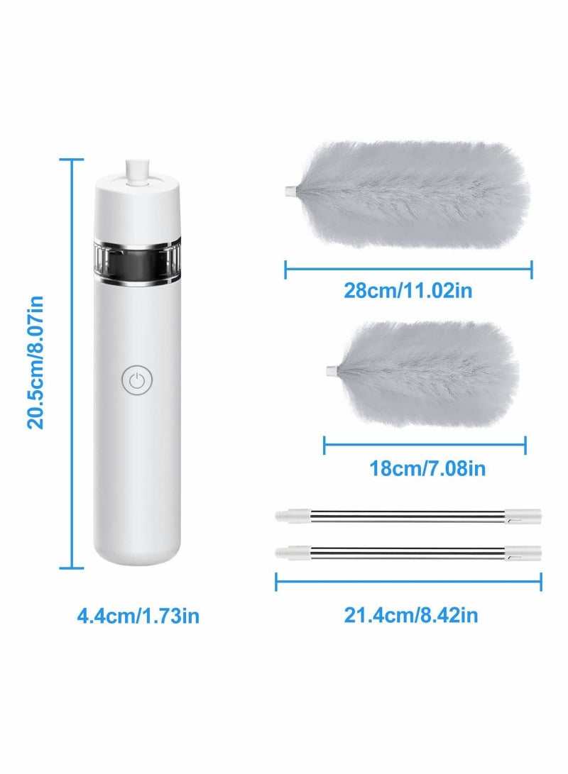SYOSI Electric Duster Cleaning Brush Rechargeable 360° Spin Dusters Wireless Microfiber Dusting Multifunction Window Blinds Furniture Tool Household Helper - Image 2