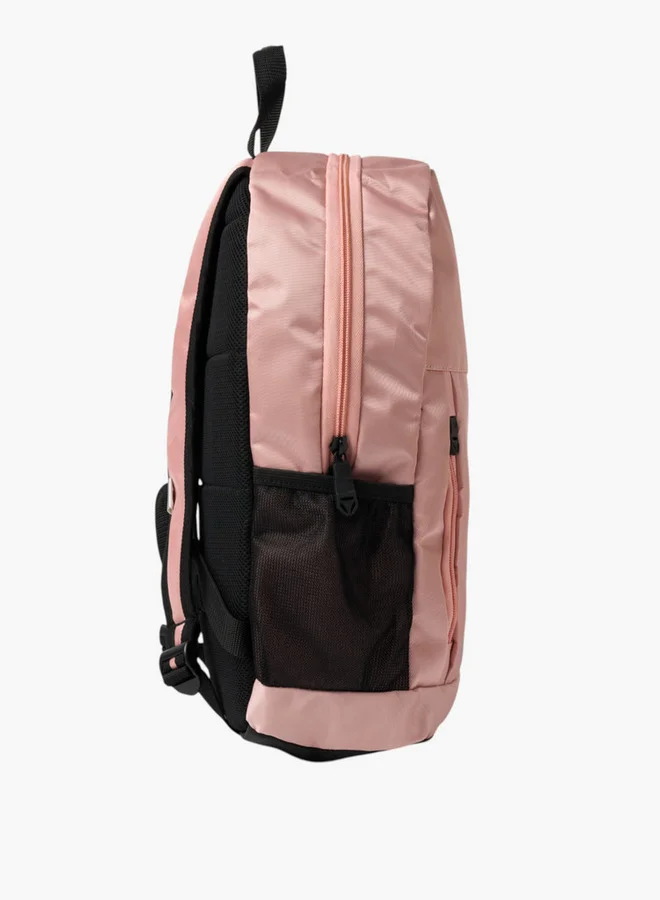 New Balance Logo Print School Backpack with Adjustable Shoulder Straps - 14x28x43 cm