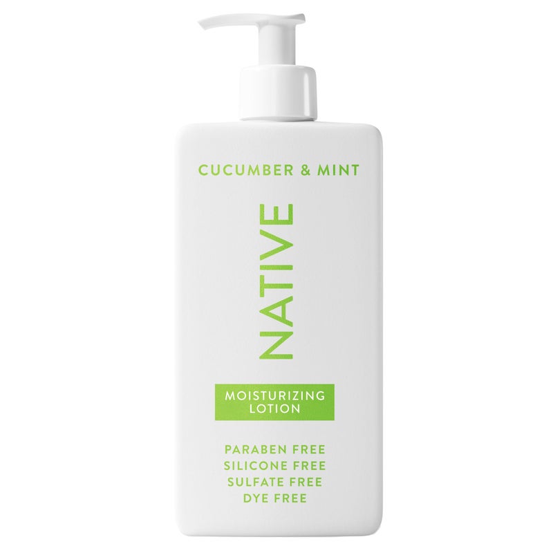 Native Body Lotion Contains Naturally Derived Plant-Based Moisturizers for Women and Men | Restores Dry Skin, Cucumber & Mint, 16.5 fl oz - Image 1