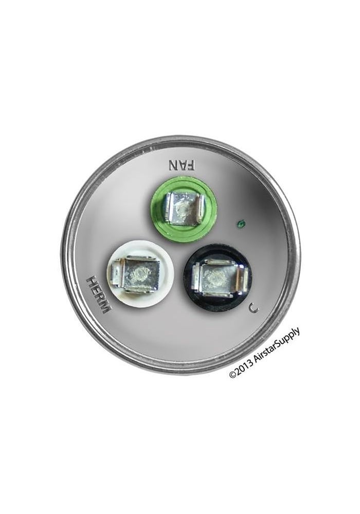 AMRAD 40 + 3 uf/Mfd Round Dual Universal Capacitor Replacement USA2274 - 370/440 VAC - Image 3
