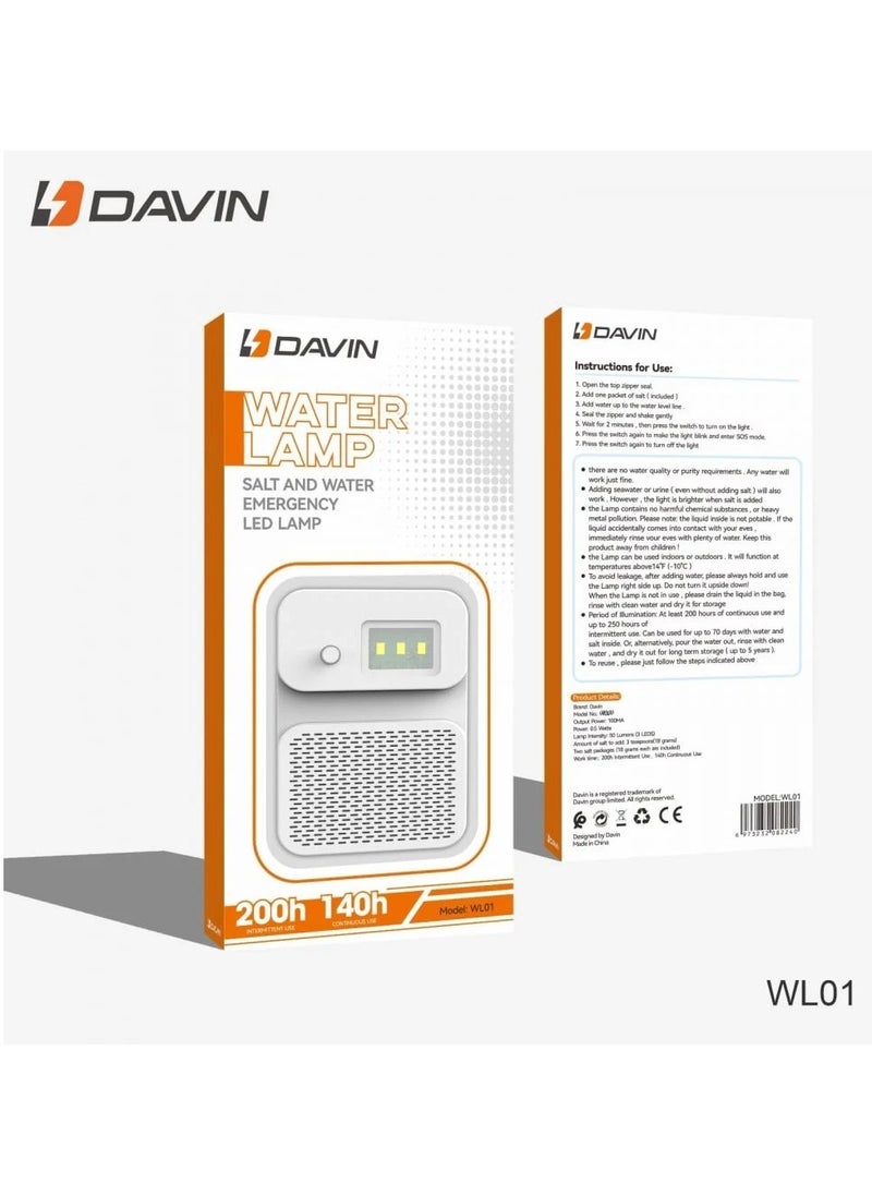 Davin Emergency flashlight powered by salt and water.  - Image 1