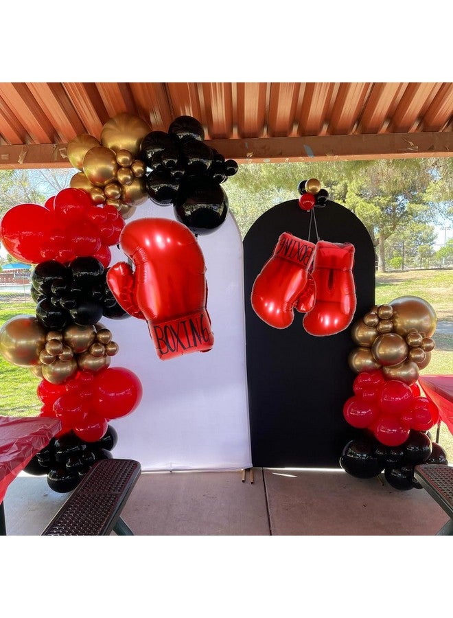 CYMYLAR Boxing gloves balloons,boxing party decorations balloons,wrestling birthday party supplies balloon for youth boxing party decor/fight night party balloons  - Image 5