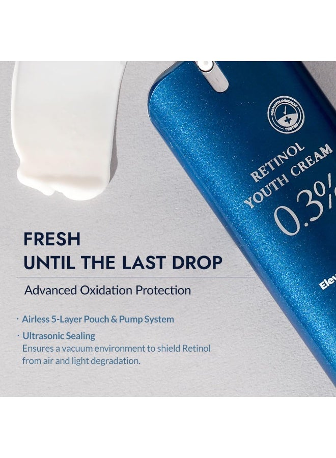 ميزون كريم "ريتينول يوث" (Retinol Youth) من ميزون بتركيز 0.3% ريتينول، مع زبدة الشيا والببتيدات والنياسيناميد والباكوتشيول - عناية كورية بالبشرة للحد من الخطوط الدقيقة - 26 جم - Image 2