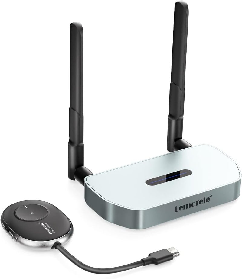 Lemorele Wireless HDMI Transmitter & Receiver, 1080P Wireless Extender 164ft/50m, Support 8 TXs to 1RX for PC Audio Video Streaming Laptop, Laptop to HDTV, Projector - Image 1