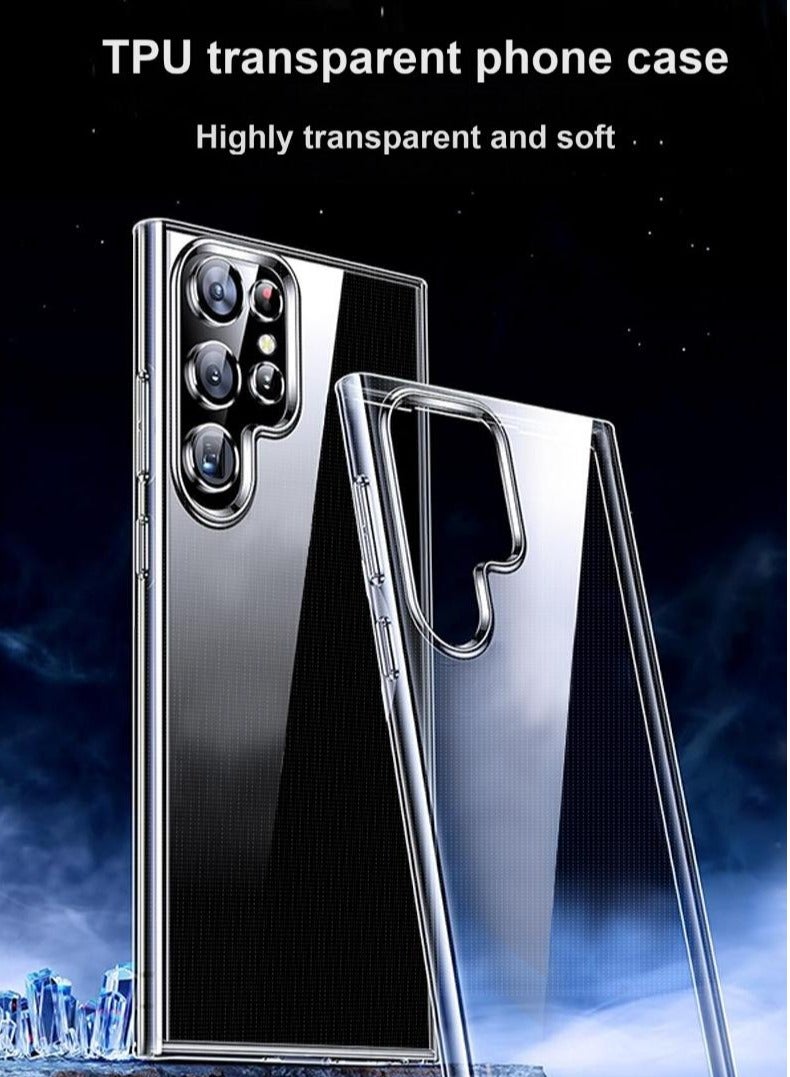 Clear Shockproof Case for Samsung Galaxy S25 Plus | PC+TPU Hybrid | AR Optical Coating | Anti-Yellowing | Full Protection Transparent Cover | Wireless Charging Compatible - Image 4