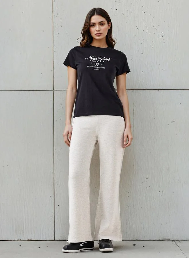 Splash FAV Regular Fit Cotton T-shirt with Graphic Print