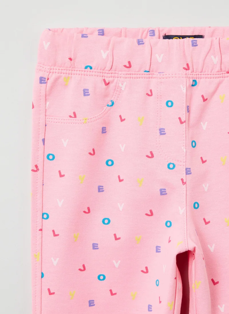 Ovs Treggings In Stretch  With Print